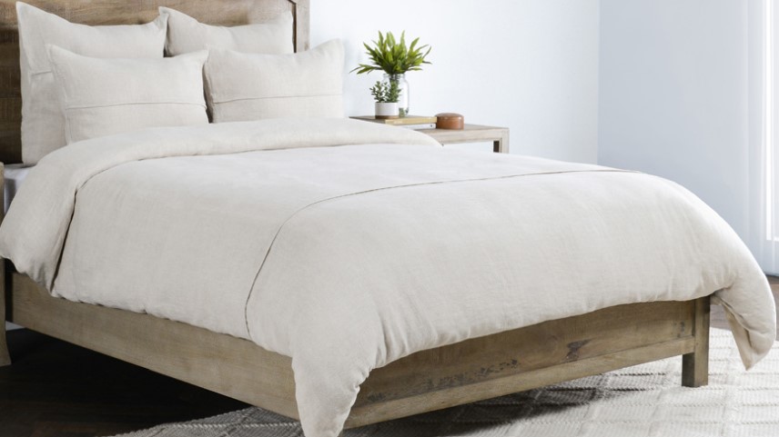 Classic Home Beaumont 3 Piece Duvet Set Linen Queen