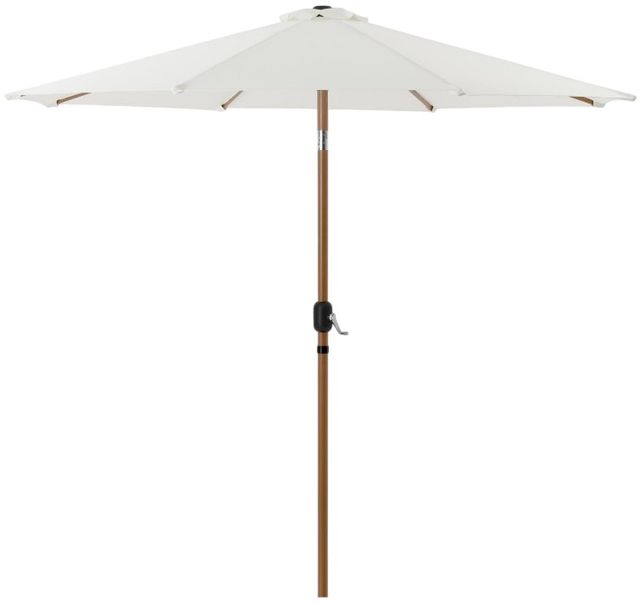 Meridian Furniture Fiji White Aluminum Outdoor Patio Umbrella-0