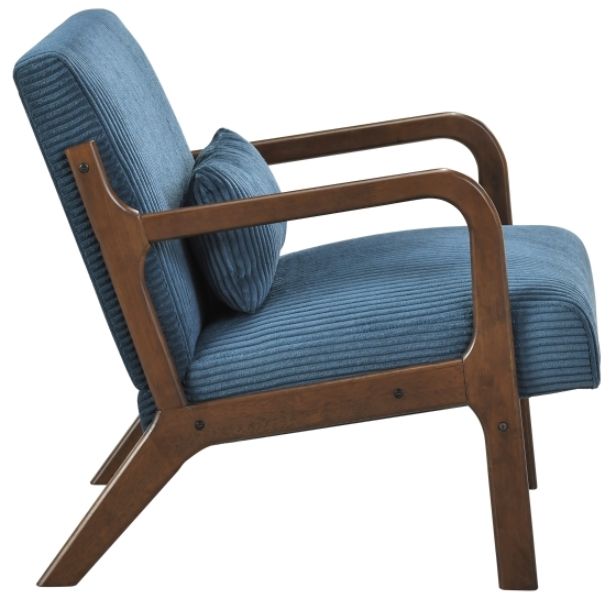 Homelegance® Twill Blue/Brown Accent Chair-3
