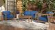 New Classic® Home Furnishings Bali 2-Piece Dark Blue Fabric Outdoor Club Chair-1