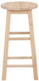 Linon Abby Unifinished Round Counter Stool-3