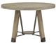 Magnussen Home® Ainsley Cerused Khaki Round Dining Table-1