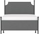 HH2 Home McArthur Gray/Matte Black Queen Canopy Bed without Frame-1