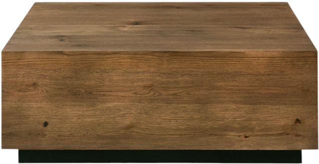 Bassett® Furniture Cascade Barley Oak Square Cocktail Table-1
