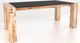Canadel Customizable Loft Glass Top Rectangular Table with Natural Washed Base-0