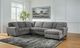 Benchcraft® Birkdale Court 3-Piece Gray Right-Arm Facing Sectional and Chaise-4
