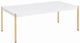 ACME Furniture Otrac White Coffee Table with Gold Base-0