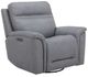 Liberty Furniture Cooper Blue Gray Leather Power Recliner-0