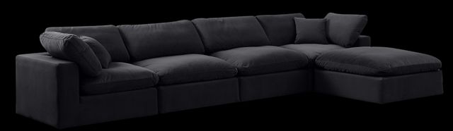 Meridian Furniture Comfy 5-Piece Velvet Sectional-0