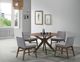 Elements International Weston Smoke/Walnut Upholstery Dining Side Chair-4