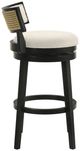 Armen Living Noely Black/White Barstool-4