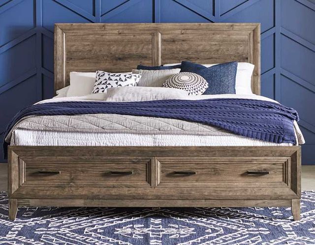 Liberty Furniture Ridgecrest Cobblestone King Storage Panel Bed-1