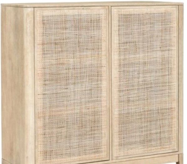 Home Trends & Design Casablanca Natural White Cabinet-1