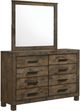 Coaster® Woodmont Rustic Golden Brown Dresser with Mirror -0