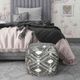 TOV Furniture Charcoal Grey Mintaka Pouf-1
