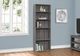 Monarch Specialties Inc. 72"H Grey 5 Shelves Bookcase-4