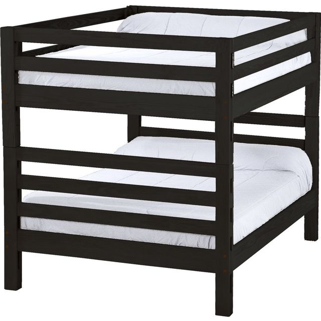Crate Designs™ Furniture Espresso Full/Full Tall Ladder End Bunk Bed-0