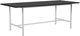 EQ3 Kendall 82'' Black Oak Top Dining Table with Wide Base-0