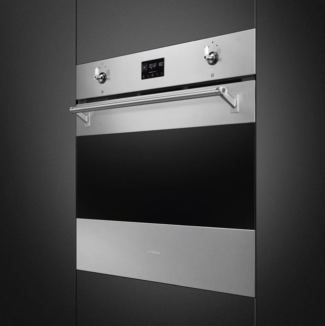 Smeg Classic 30" Fingerprint Proof Stainless Steel Single Electric Wall Oven-1
