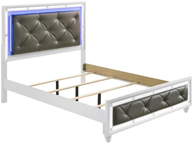 Coaster® Whitaker White California King Upholstered Bed-1