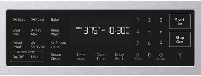 Samsung Bespoke 30" Stainless Steel Smart Slide-In Electric Range with True Convection-3