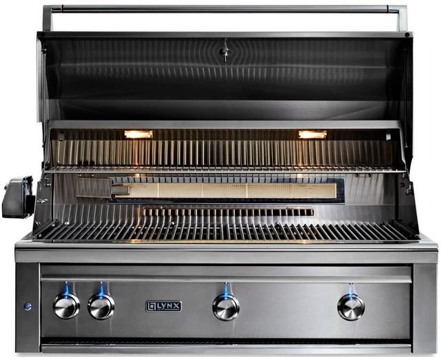 LYNX® Professional 3-Burner Glacier Built-In Natural Gas Grill with All Trident Infrared Burners and Rotisserie-1