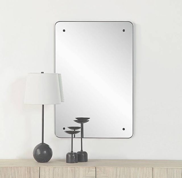 Renwil® Aine Powder Coated Matte Black Mirror-4