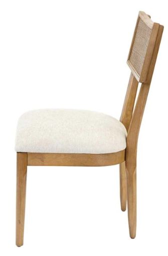 Martin Furniture Quincy Golden Brown/Off-White Side Chair-2