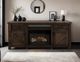 International Furniture Direct Dutton Brown 2-Drawer TV Stand-1