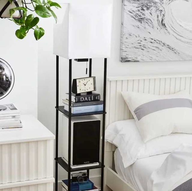 Adesso® Harrison Black Shelf Floor Lamp -3