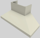 Vent-A-Hood® 60" Biscuit Wall Mounted Range Hood-1