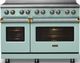 Viking® 5 Series 48" Splash Pro Style Induction Range with Brushed Brass Trim-2