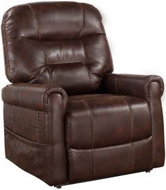 Steve Silver Co. Ottawa Walnut Power Lift Chair with Heat and Massage