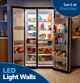 GE® 36" 23.5 Cu. Ft. Fingerprint Resistant Stainless Counter Depth Side-by-Side Refrigerator with LED Light Walls and Extra Tall Dispenser-2