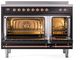 Ilve® Nostalgie II Series 48" Glossy Black Pro Style Induction Range-2