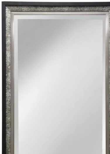 Stylecraft Black/Silver Framed Mirror-1