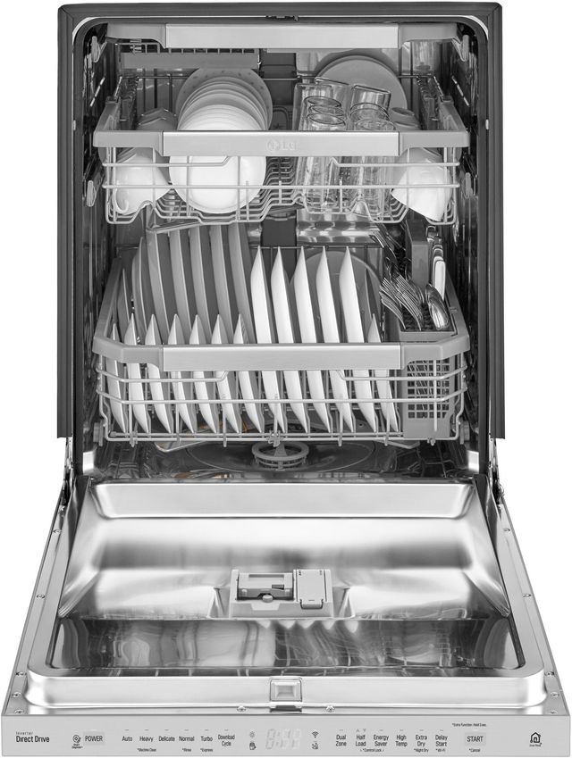 LG 24" Platinum Silver Steel Built In Dishwasher-2
