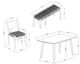 Powell® Cosgrove 6-Piece Black/Natural Dining Set-2