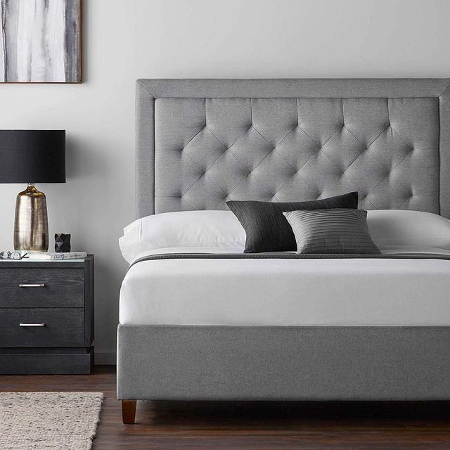 Malouf® Eastman Stone King Upholstered Platform Bed-1