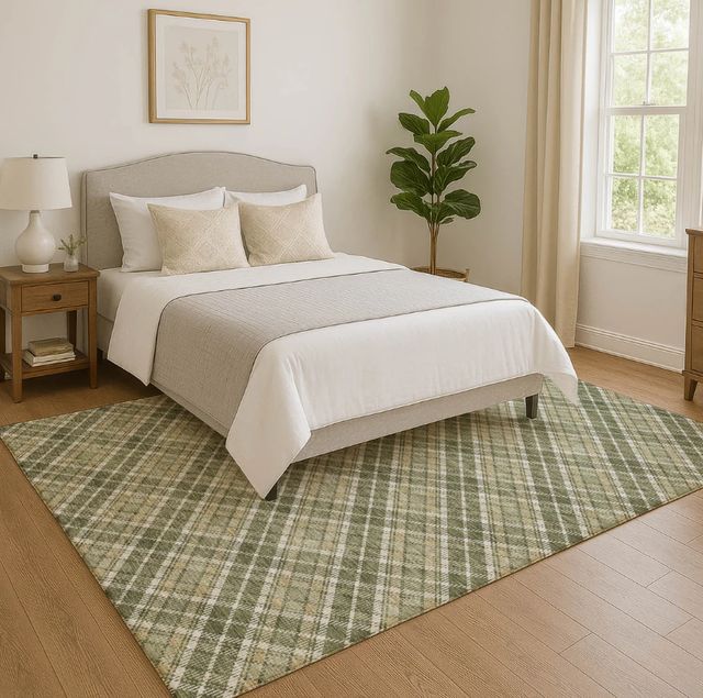 Dalyn™ Rug Company Soft Essentials SE3 Olive 5'x8' Area Rug-1