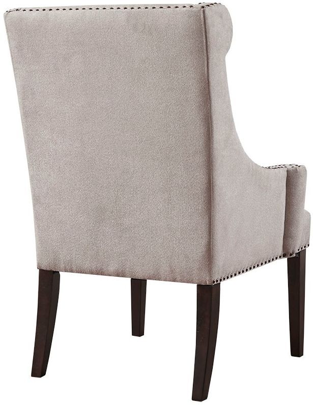 Olliix by Madison Park Taupe Marcel High Back Wing Chair-2