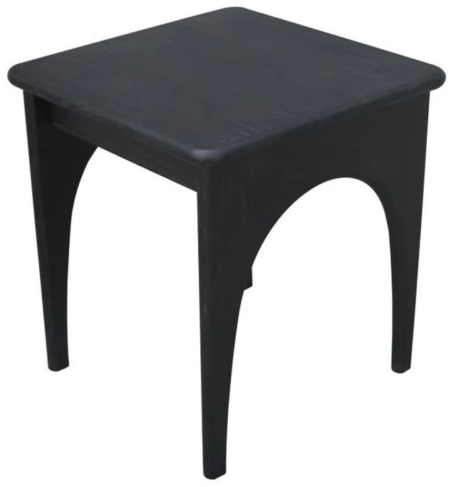 Nest Home Collections Archer Matte Black End Table -0