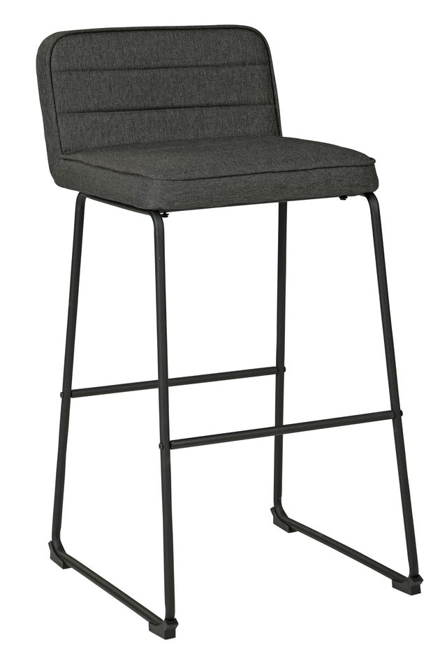 Signature Design by Ashley® Nerison 2-Piece Gray/Black Bar Stool Set-1