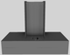 Vent-A-Hood® 42" Gunsmoke Contemporary Wall Mounted Range Hood-5
