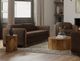 International Furniture Direct Balam Brown Sofa-3