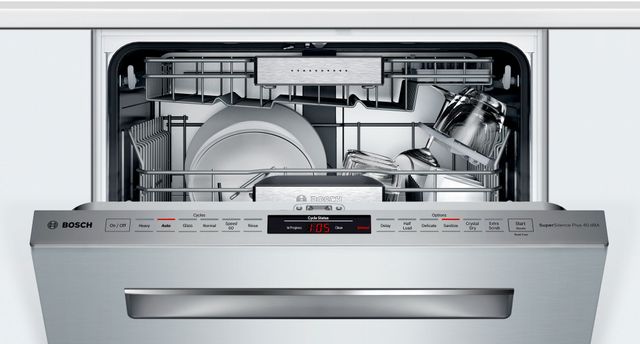 Bosch Benchmark® 24" Stainless Steel Top Control Built In Dishwasher-1