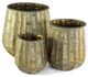 A & B Home 3-Piece Gold Planter Set-0