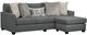 Behold™ Home Irving Charcoal Sofa Chaise-0