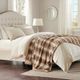 Olliix by Madison Park Zuri 1 Tan Faux Fur Oversized Bed Throw-1