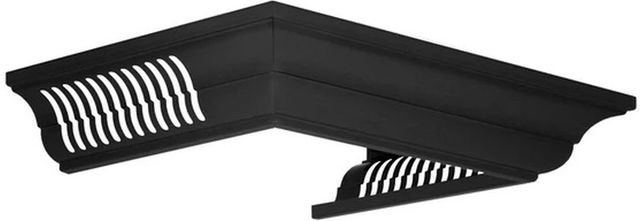 ZLINE Black Stainless Steel Crown Molding with Built-in Bluetooth Speakers-2